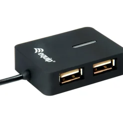 Equip USB-Hub 4Port Reise-USB Hub, schwarz