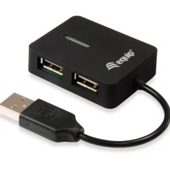 Equip USB-Hub 4Port Reise-USB Hub, schwarz