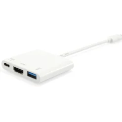 Equip 133461 USB Typ C zu HDMI Buchse USB A Buchse PD Adapter