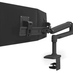 Ergotron LX dual bis max. 25", bis zu 5kg pro Display, VESA 75x75, schwarz
