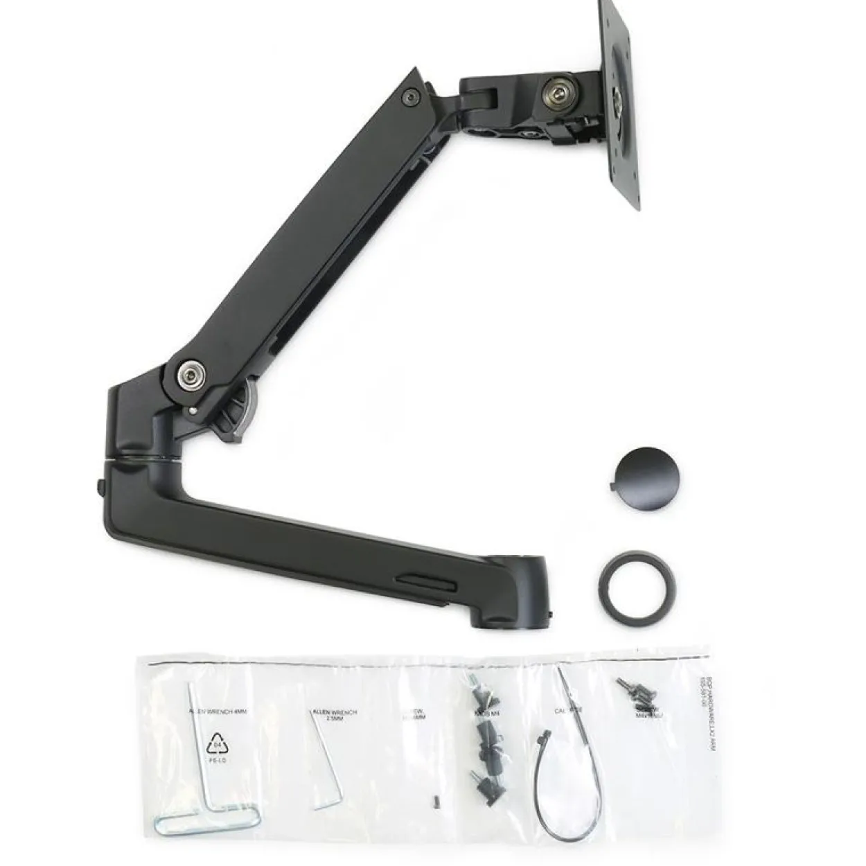 Ergotron LX Dual Stacking Arm Extension and Collar Kit Matte Black