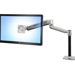 Ergotron 45-384-026 LX HD Sitz Steh Tischhalterung schwarz/silber