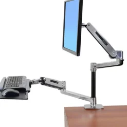 Ergotron 45-384-026 LX HD Sitz Steh Tischhalterung schwarz/silber