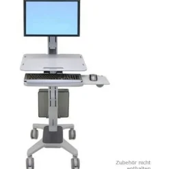 Ergotron WorkFit-C mobiler Ständer grau