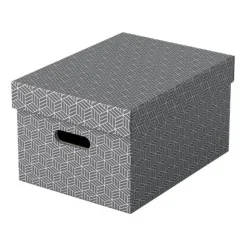 Esselte Home Aufbewahrungsboxen 17,5 l grau 26,5 x 36,5 x 20,5 cm, 3 St.