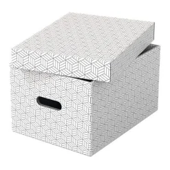 Esselte Home Aufbewahrungsboxen 17,5 l weiß 26,5 x 36,5 x 20,5 cm, 3 St.