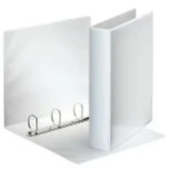 Esselte Präsentationsringbücher 4-Ringe weiß 6,2 cm DIN A4, 10 St.