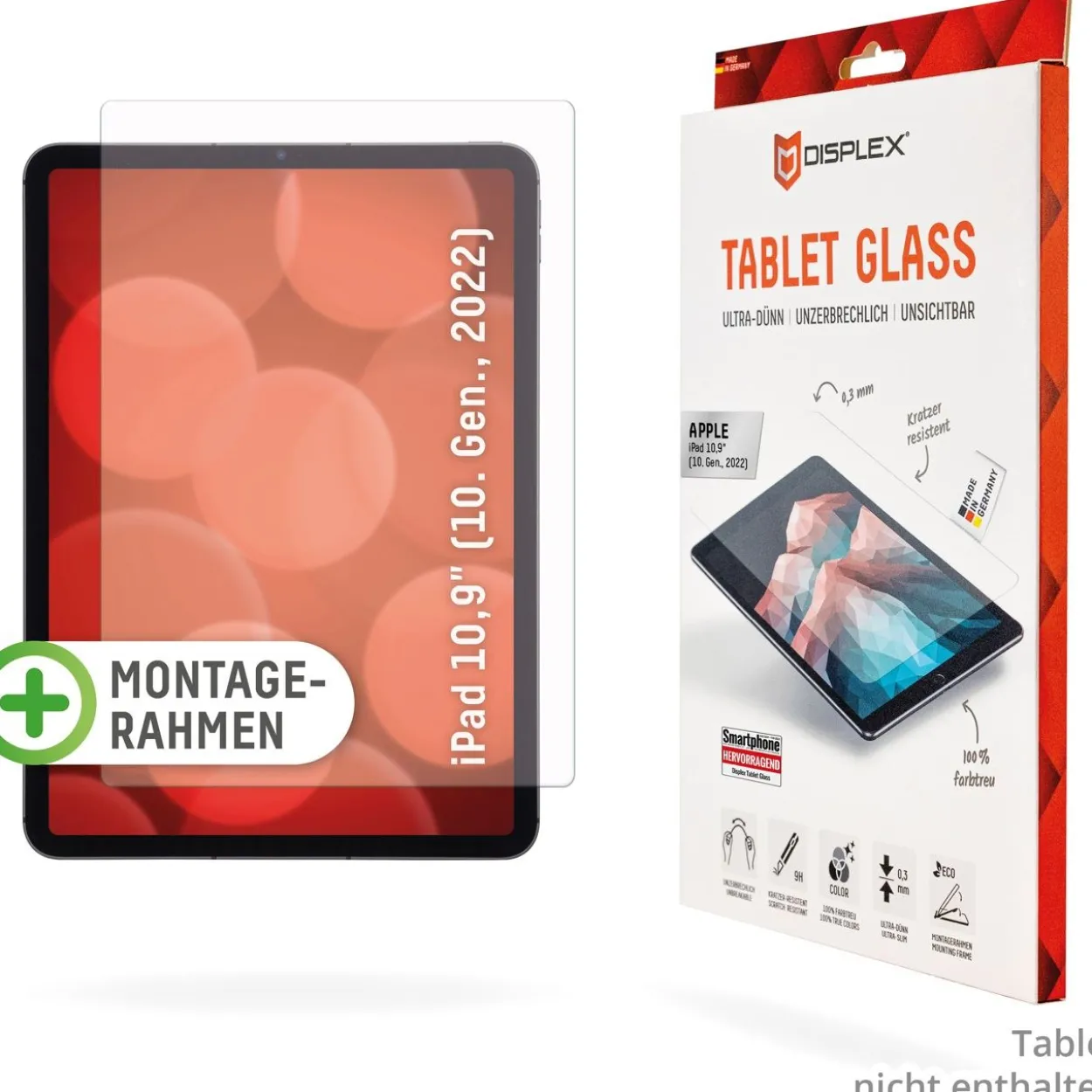E.V.I DISPLEX TABLET GLASS IPAD 10.9IN (10. GEN. 2022)