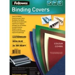 Fellowes Deckblatt Delta, Lederstruktur, DIN A4, royalblau