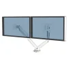 Fellowes Doppelmonitorarm Platinum Series weiß