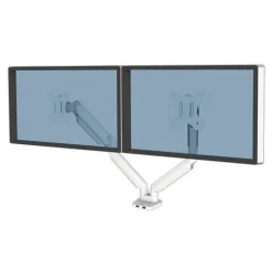 Fellowes Doppelmonitorarm Platinum Series weiß