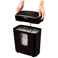 Fellowes GmbH Aktenvernichter Powershred 6M, Partikel, schwarz