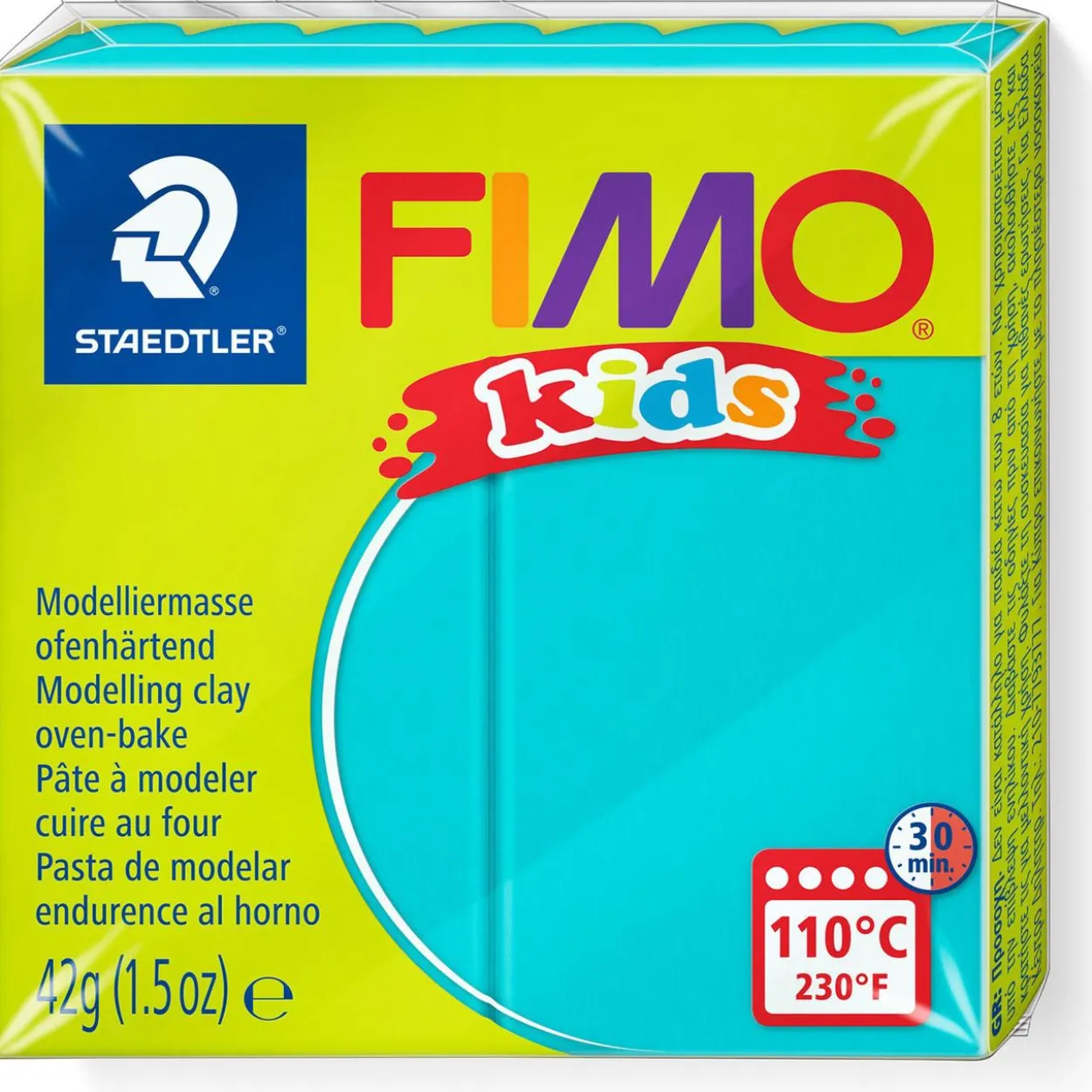 FIMO kids Modelliermasse, ofenhärtend, türkis, 42 g