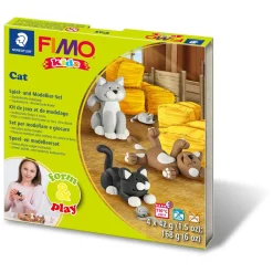FIMO kids Modellier-Set Form & Play "Cat", Level 2