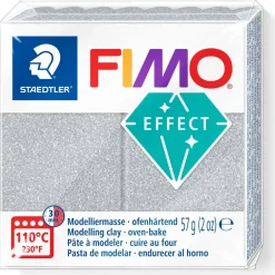 Fimo Mod.masse Effect 57g silber glitter retail