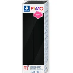 Fimo Soft Modelliermasse ofenhärtend, schwarz, 454 g