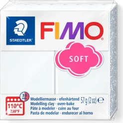 FIMO SOFT Modelliermasse, ofenhärtend, weiß, 57 g