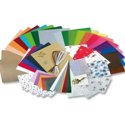 Folia Bastelpapier-Koffer "Weihnachten II", 110-teilig