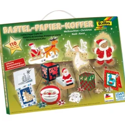 Folia Bastelpapier-Koffer "Weihnachten II", 110-teilig