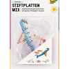 folia Bügelperlen Stiftplatten Fahrzeuge transparent 3 St.