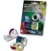 folia Holographie Deko-Klebeband glänzend 15,0 mm x 2,0 m 6 Rollen