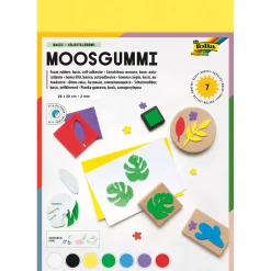 folia Moosgummi Basic selbstklebend mehrfarbig 7 St.