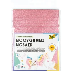 folia Moosgummi MOSAIK GLITTER mehrfarbig 1.596 St.