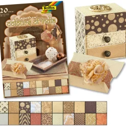 Folia Naturpapierblock Rajasthan DIN A4, 20 Blatt