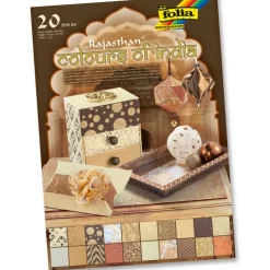 Folia Naturpapierblock Rajasthan DIN A4, 20 Blatt
