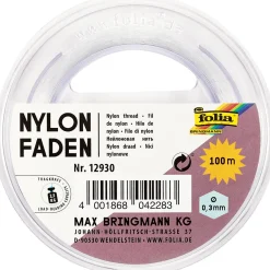 folia Nylonfaden glatt transparent 0,3 mm x 100,0 m