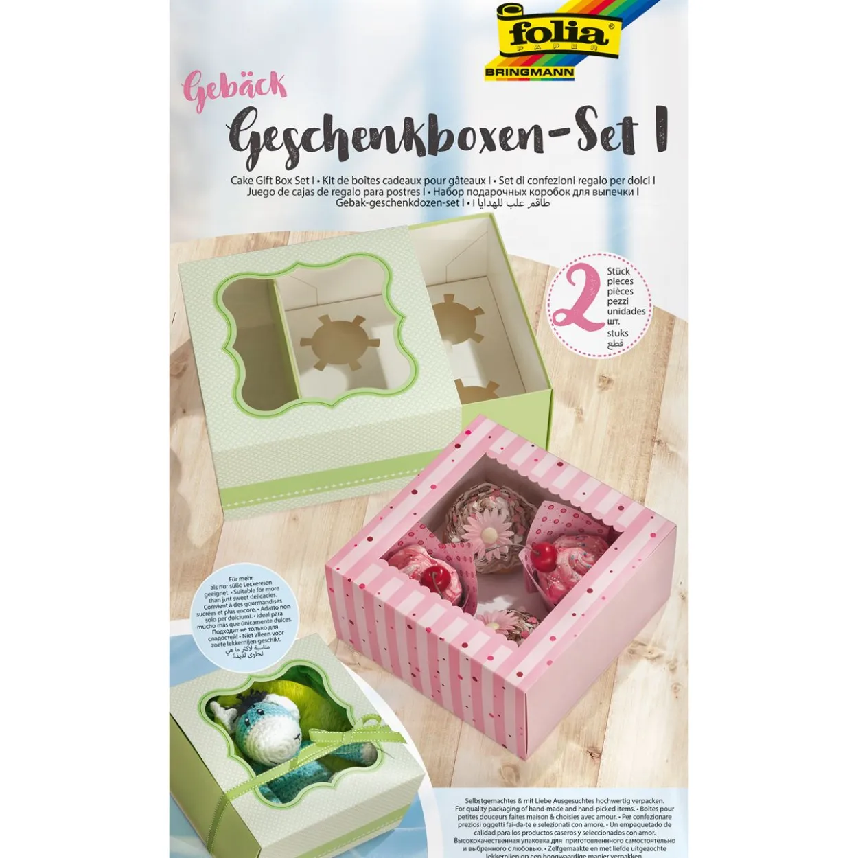 folia Set I Geschenkboxen-Set bunt