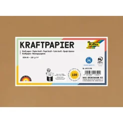 folia Tonpapier Kraftkarton braun 230 g/qm 50 Blatt