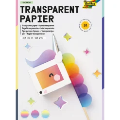 folia Transparentpapier farbsortiert 115 g/qm 10 St.