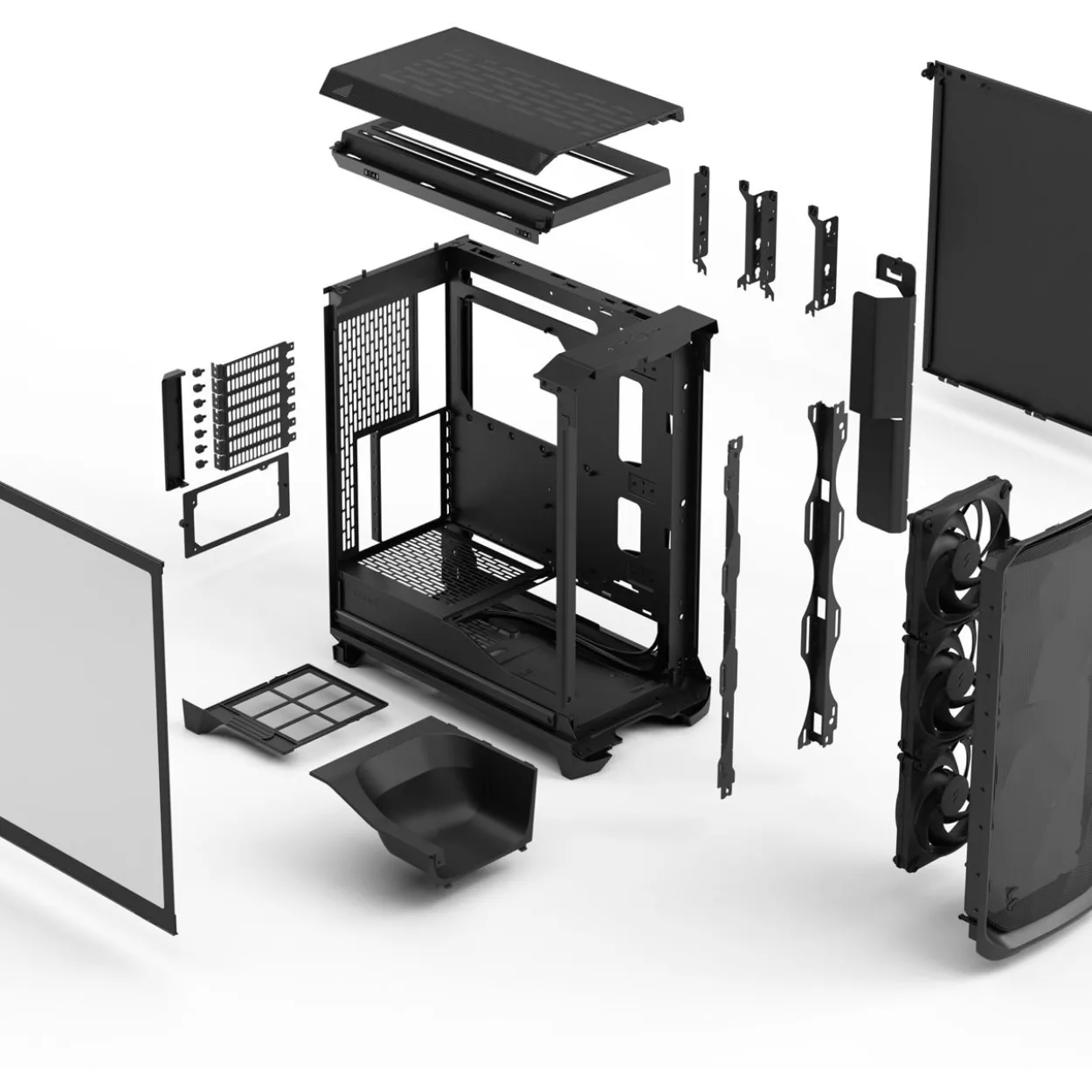 Fractal Design Meshify 3 Midi Tower ohne Netzteil schwarz