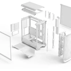 Fractal Design Meshify 3 Midi Tower ohne Netzteil weiss