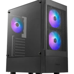 Gamdias Talos E3 Mesh Midi Tower ohne Netzteil schwarz