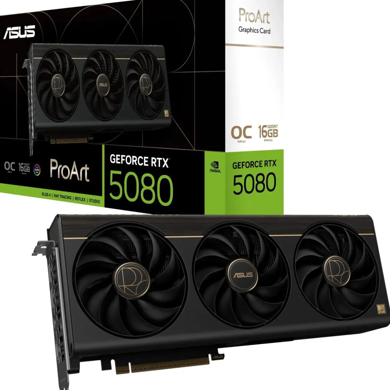 16GB Asus GeForce RTX 5080 OC Aktiv PCIe 5.0 x16 (Retail)