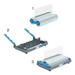 GBC Foton 30 Nachfüllbare Laminierfolien-Kassette glänzend für diverse Formate bis A3 125 micron