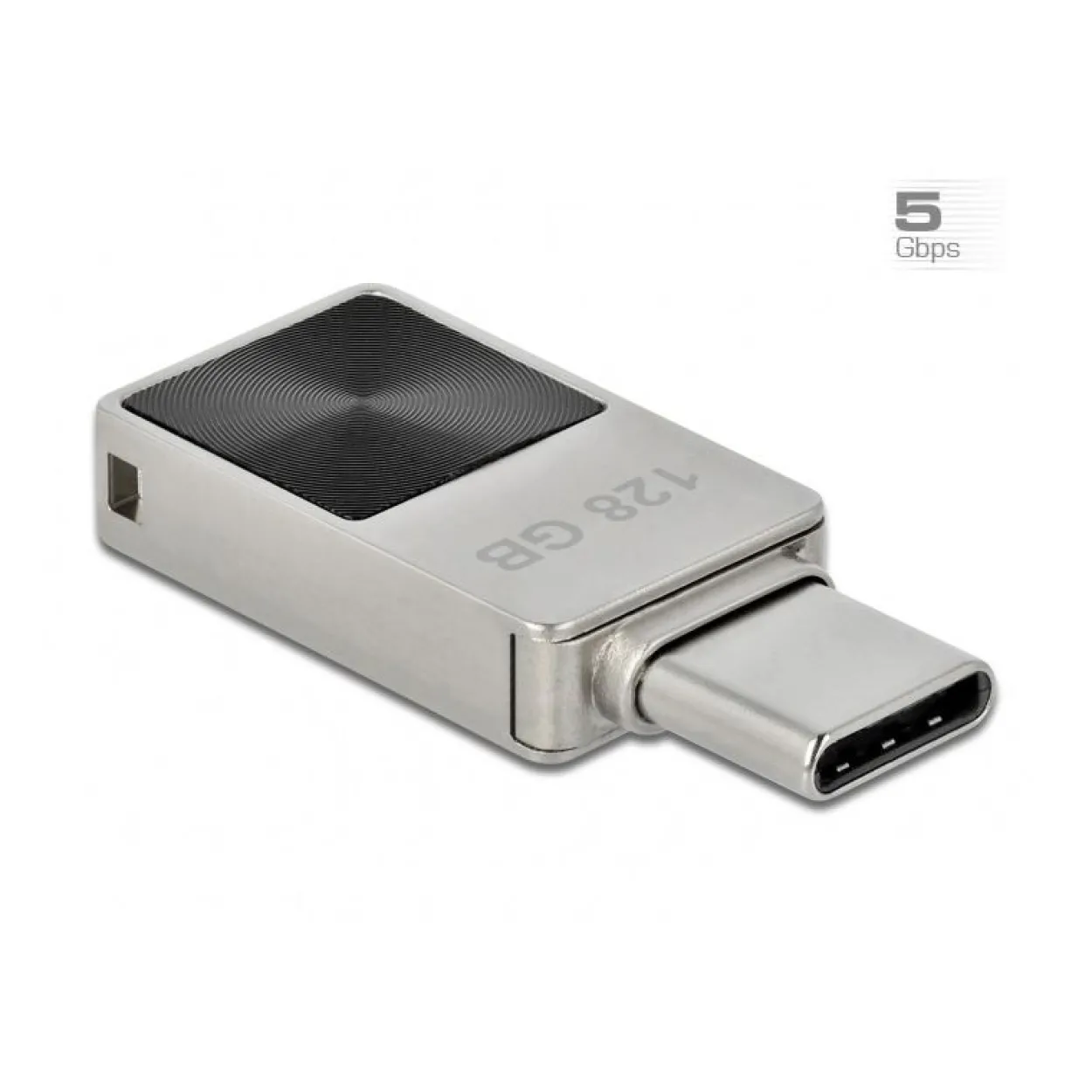 128GB Delock Mini USB 3.2 Gen 1 USB-CÖ Speicherstick, Metallgehäuse