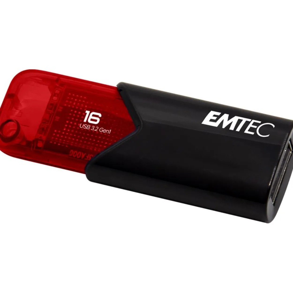 16GB Emtec USB-Stick B110 USB 3.2 Click Easy, rot