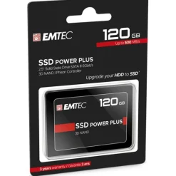 120GB EMTEC X150 SSD Power Plus 2.5" (6.4cm) SATA 6Gb/s 3D-NAND TLC (ECSSD120GX150)