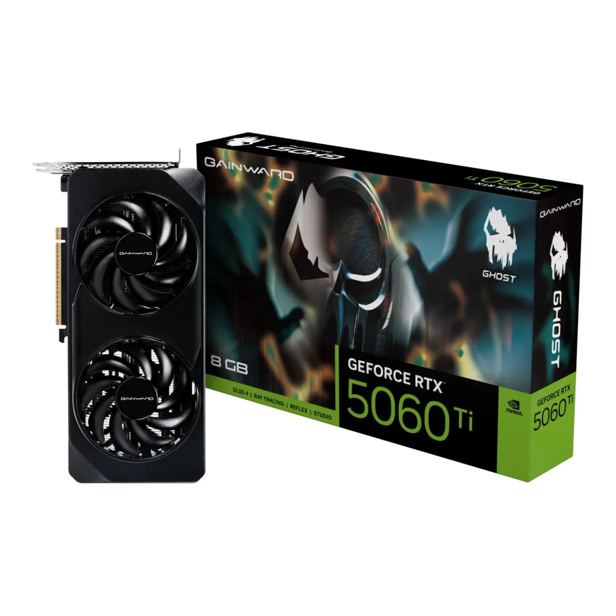 8GB Gainward GeForce RTX 5060 Ti Ghost Aktiv PCIe 5.0 x16 (x8) (Retail)