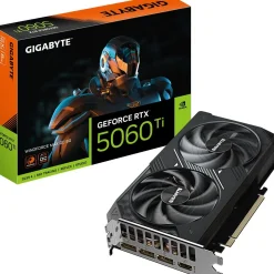 8GB Gigabyte GeForce RTX 5060 Ti Windforce MAX OC 8G Aktiv PCIe 5.0 x8 (Retail)
