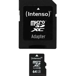 64 GB Intenso High Performance microSDXC Class 10 Retail inkl. Adapter auf SD