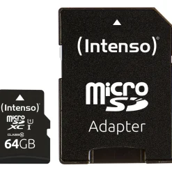 64GB Intenso SD MicroSD Card SD-HC UHS-I inkl. SD- Adapter retail
