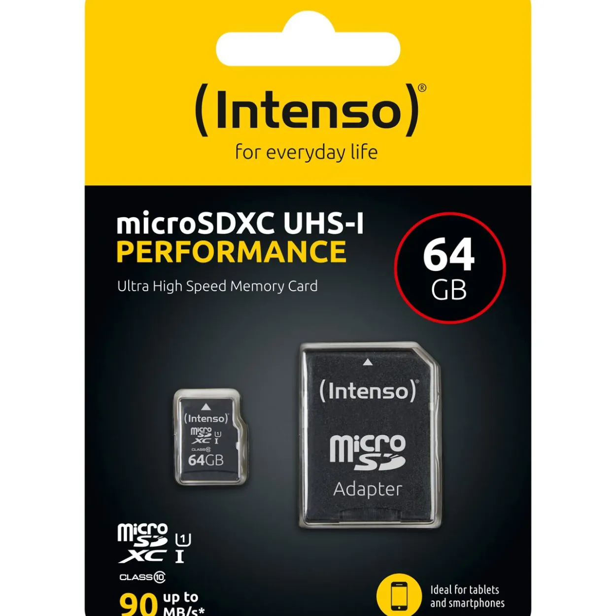 64GB Intenso SD MicroSD Card SD-HC UHS-I inkl. SD- Adapter retail
