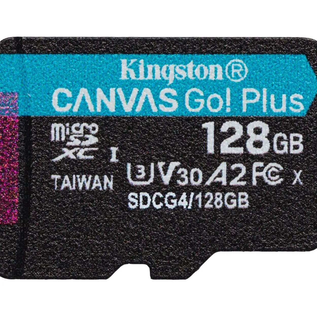 128GB Kingston Canvas Go Plus microSDXC Gen4 200R A2 U3 Single Pack
