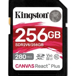 256GB Kingston Canvas React Plus for Full HD/4K
