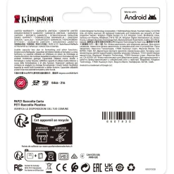 128GB Kingston Card SDXC Canvas Plus Gen3 C10 retail