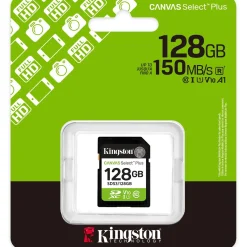 128GB Kingston Card SDXC Canvas Plus Gen3 C10 retail